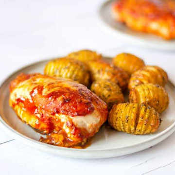 Hunter's Chicken with Herby Hasselback Potatoes