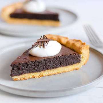 Tarte au chocolat et &agrave; l'orange