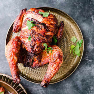 Poulet r&ocirc;ti indien