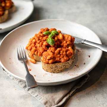 Haricots sur toast