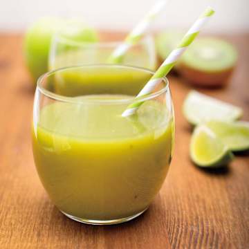 Jus de kiwi vert