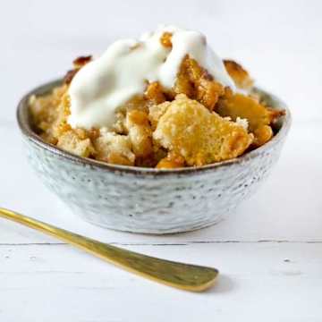 Pudding au caramel et au pain