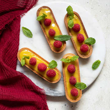 Maracuja-Zitronen-Curd Tartlets