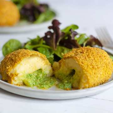 Panierte Kartoffel B&auml;llchen (Kievs)
