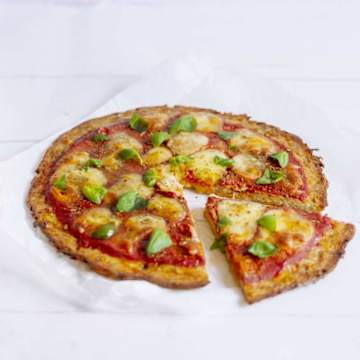 Pizza Margherita &agrave; base de rosti
