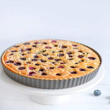 Tarte aux myrtilles et &agrave; la frangipane