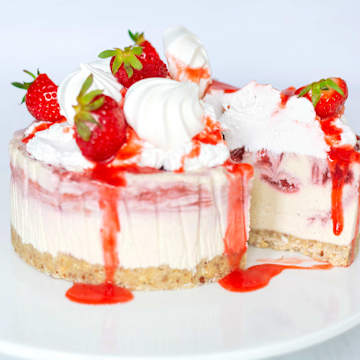 Veganer Eton Mess Cheesecake