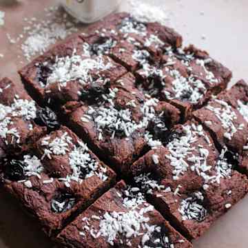 Cherry Coconut Brownies