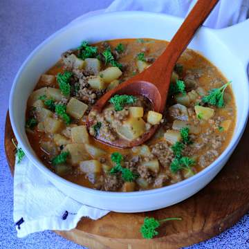 One Pot Potato kohlrabi minced meat