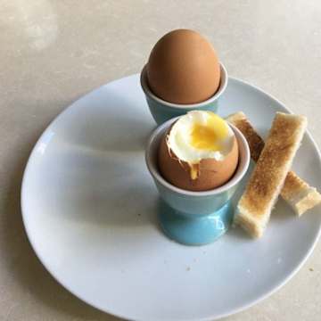 Air Fried Boiled Eggs