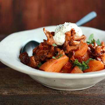 Potato Goulash with Chanterelles