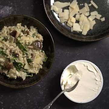 Risotto De Champignons&eacute;pinard & Mascarpone