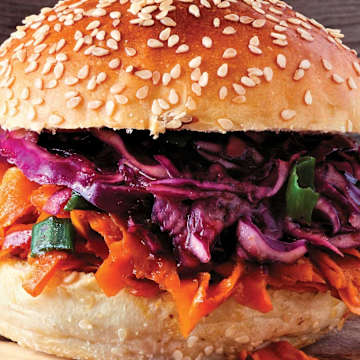 BBQ Chicken Burgers with Traditional Coleslaw