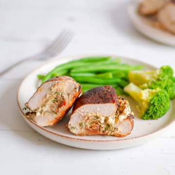 Gef&uuml;llte H&uuml;hnerbr&uuml;ste mit K&auml;se
