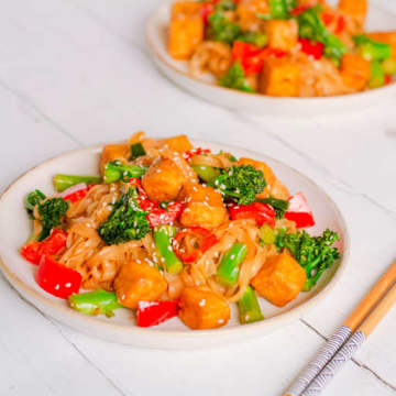 Knuspriger Tofu & Gem&uuml;se Pfanne