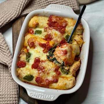 Crespelle mit Spinat-Ricotta F&uuml;llung