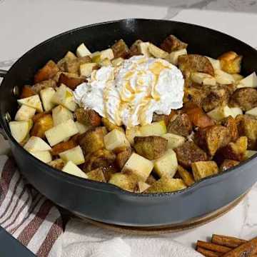 Caramel Apple Bread Pudding