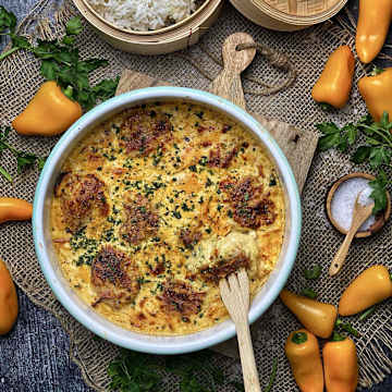 Gelbes Paprika-Schweinefilet-Curry