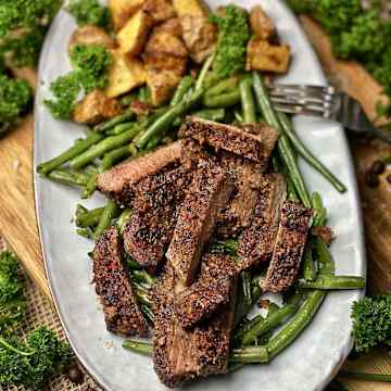 Coffee Rubbed Air Fryer-Steak