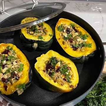 Vegetarian Stuffed Acorn Squash
