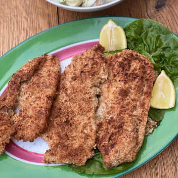 Speedi Putenschnitzel mit warmen Kartoffelsalat
