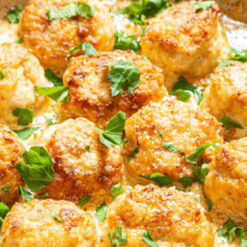 Greek Chicken Meatballs with Orzo & Zucchini