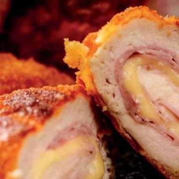 Chicken Cordon Bleu with Creamy Spinach Pasta