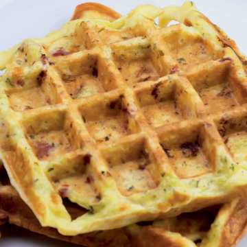 Cornbread Waffles with Flavored Butters