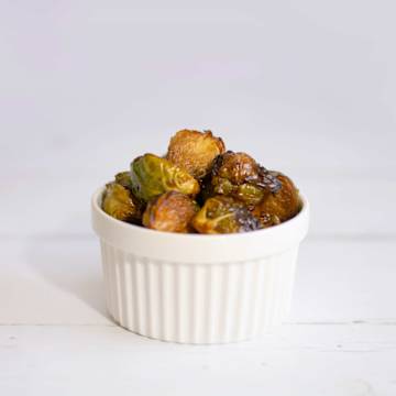 Smoked Brussels Sprouts with Balsamic Glaze