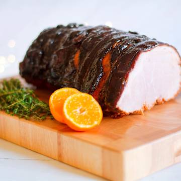 Smoked Clementine and Bourbon Glazed Gammon