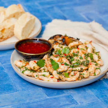 Lime & Chilli Garlic Prawns
