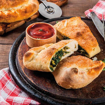 Spinat-ricotta-Calzone