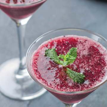 Frozen Blueberry Mojito