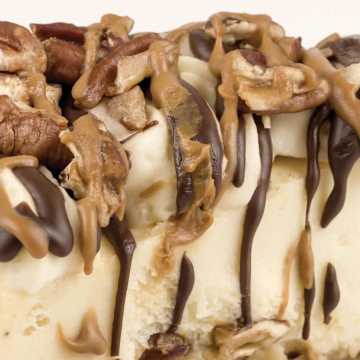 No Bake Turtle Cheesecake
