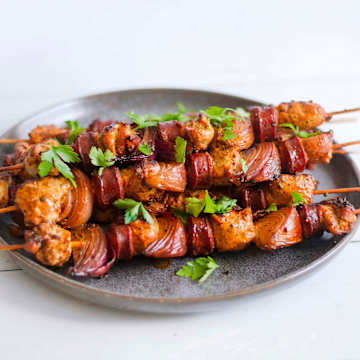 Chicken and Chorizo Kebabs