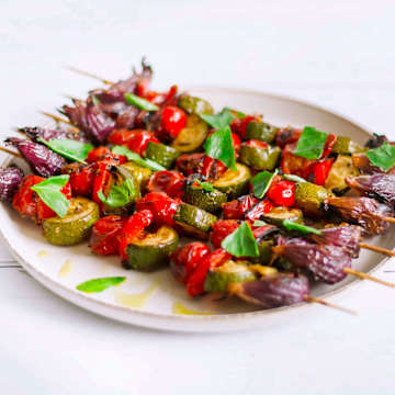 Mediterranean Vegetable Skewers
