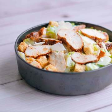 Caesar Salad with Smoked Peri-Peri Chicken