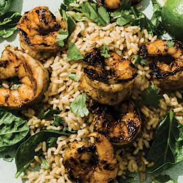 Jamaican Jerk Shrimp with Rum Glaze