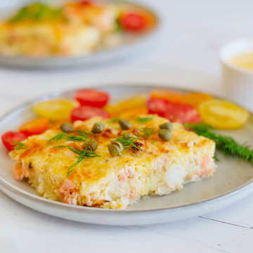 Smoked Salmon Eggs Benedict Frittata