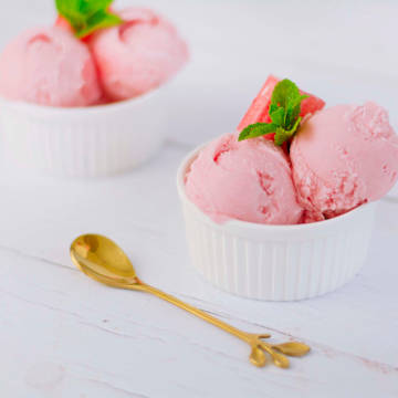 Rhubarb and Cardamom Sorbet