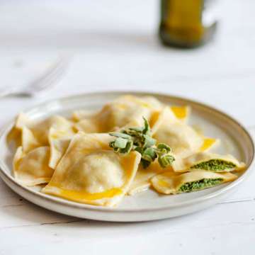 Ricotta and Spinach Ravioli