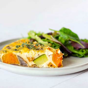 Baked Vegetable, Feta and Thyme Frittata
