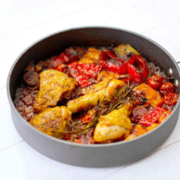 Chicken With Chorizo & Peppers
