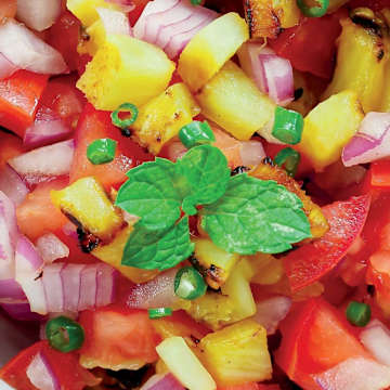 Grilled Tomato-Pineapple Salsa