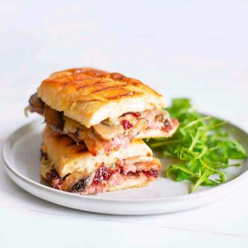 Stilton, Bacon & Mushroom Panini