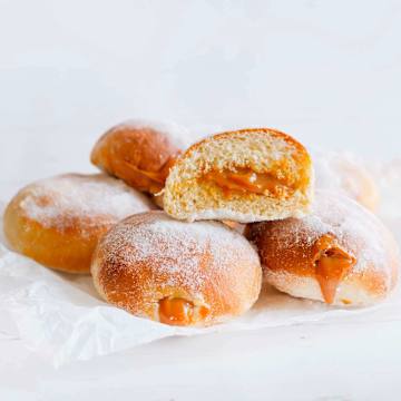 Air Fry Smoked Caramel Doughnuts