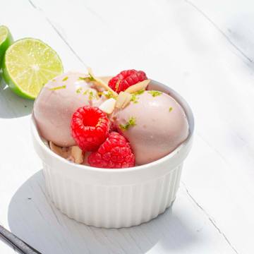 Raspberry, Lime & Coconut Protein Ice