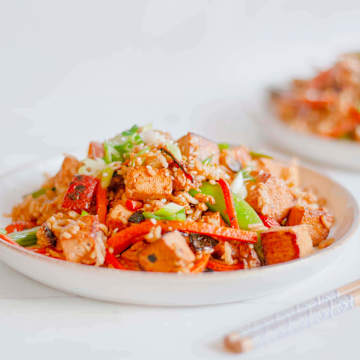 Marinated Tofu Fried Rice