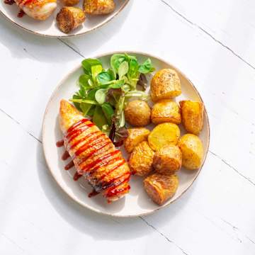 Huntes Chicken with Baby New Potatoes