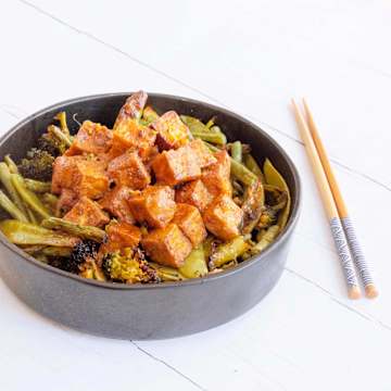 Spicy Tofu With Green Vegetables